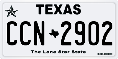 TX license plate CCN2902