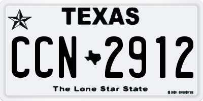 TX license plate CCN2912
