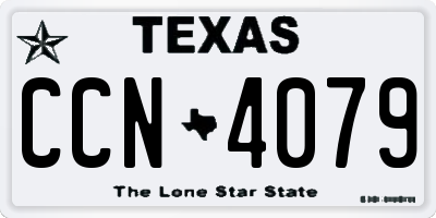 TX license plate CCN4079