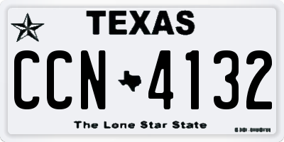 TX license plate CCN4132