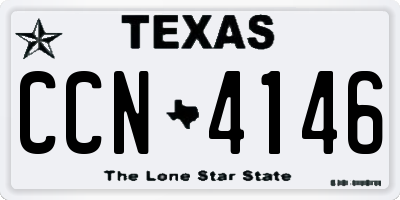 TX license plate CCN4146