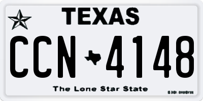 TX license plate CCN4148