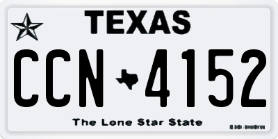 TX license plate CCN4152