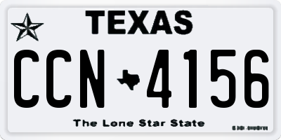 TX license plate CCN4156