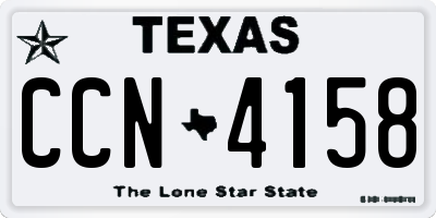 TX license plate CCN4158