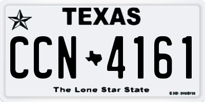 TX license plate CCN4161