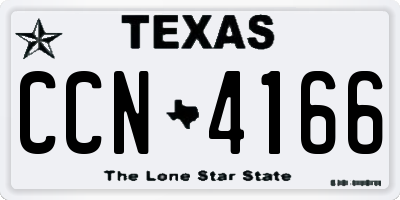TX license plate CCN4166