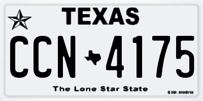 TX license plate CCN4175