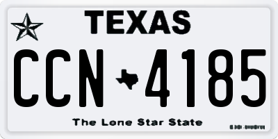 TX license plate CCN4185