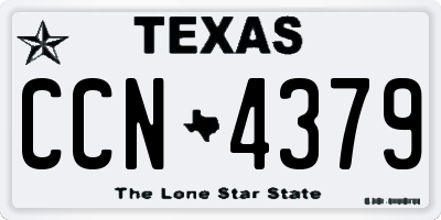 TX license plate CCN4379