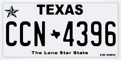 TX license plate CCN4396