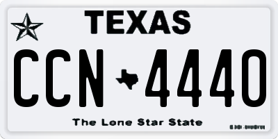 TX license plate CCN4440