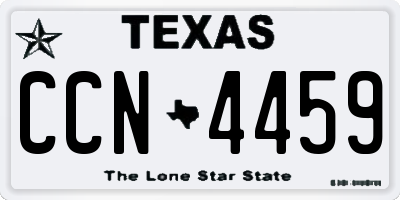 TX license plate CCN4459