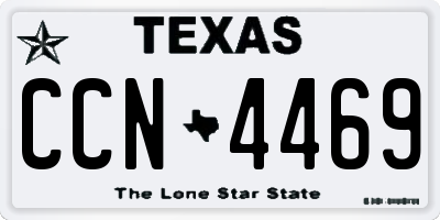 TX license plate CCN4469