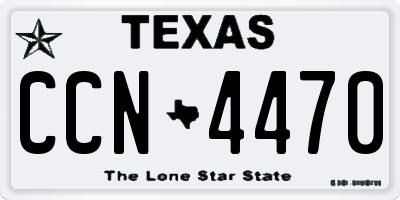 TX license plate CCN4470