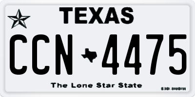 TX license plate CCN4475