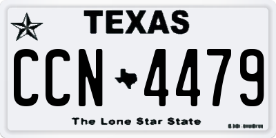 TX license plate CCN4479
