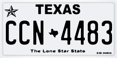 TX license plate CCN4483