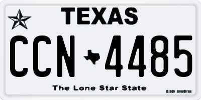 TX license plate CCN4485