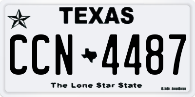 TX license plate CCN4487