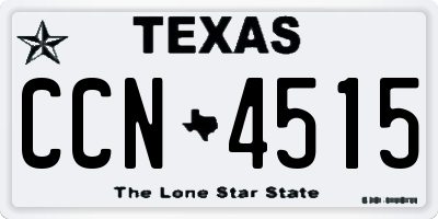 TX license plate CCN4515