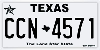 TX license plate CCN4571