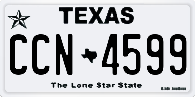 TX license plate CCN4599