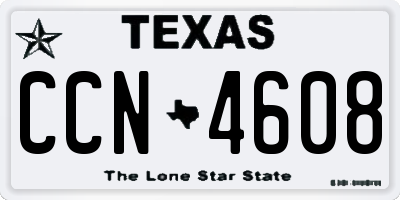 TX license plate CCN4608