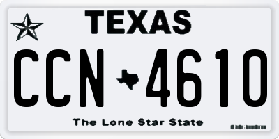 TX license plate CCN4610