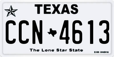 TX license plate CCN4613