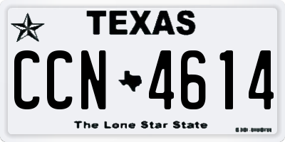 TX license plate CCN4614