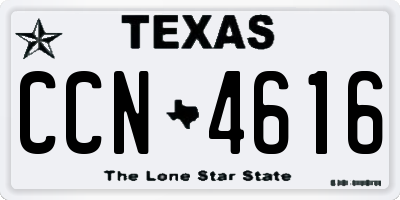 TX license plate CCN4616