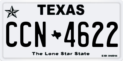 TX license plate CCN4622