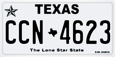 TX license plate CCN4623