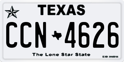TX license plate CCN4626