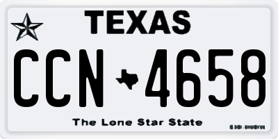 TX license plate CCN4658