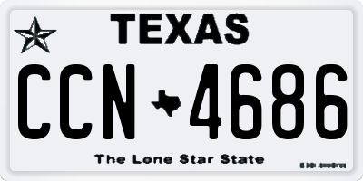 TX license plate CCN4686
