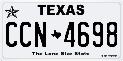 TX license plate CCN4698