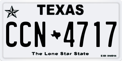 TX license plate CCN4717