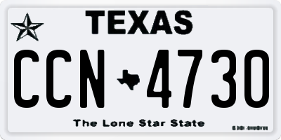 TX license plate CCN4730