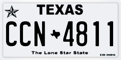 TX license plate CCN4811