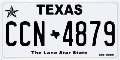 TX license plate CCN4879