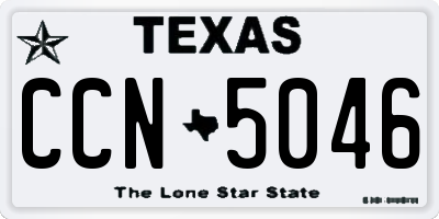 TX license plate CCN5046