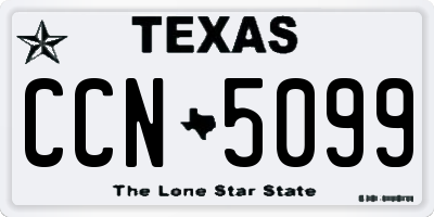 TX license plate CCN5099