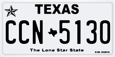 TX license plate CCN5130
