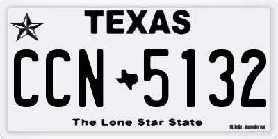TX license plate CCN5132