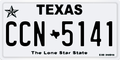 TX license plate CCN5141