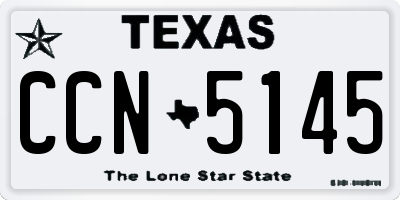 TX license plate CCN5145