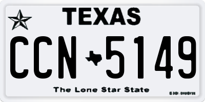 TX license plate CCN5149