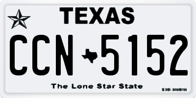 TX license plate CCN5152